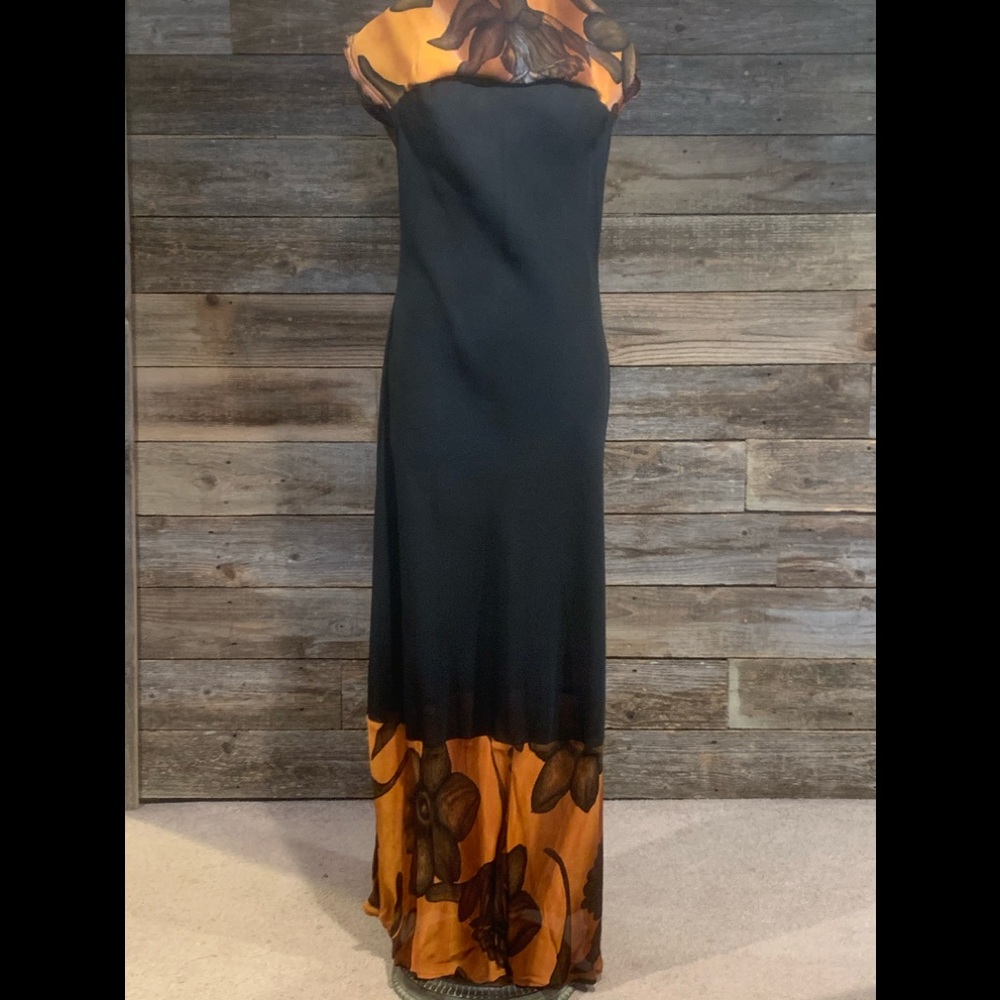 Regine of Los Angeles Designer Maxi Dress Size Lg - Picture 6 of 8